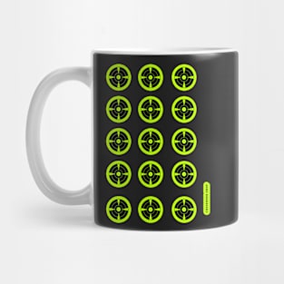 Green Reticle Target Sheet of 15 Mug